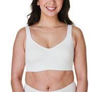 Bravado Designs Alltags-BHs für Damen, formende volle Abdeckung, stützender T-Shirt-BH, glättend, nahtlos, Stretch, drahtlos, Lily White, Large