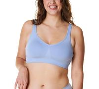 Bravado Designs Alltags-BHs für Damen, formende volle Abdeckung, stützender T-Shirt-BH, glättend, nahtlos, Stretch, drahtlos, Hortensie blau, Medium