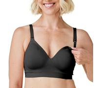Bravado Designs Nachhaltiger Schwangerschafts- und Still-BH zum Stillen Plunge Bügellos Nahtloser V-Ausschnitt BH B Cups… (as3, Alpha, l, Regular, Regular, Black)