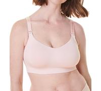 Bravado Designs Still-BH für Damen, Intrigue Balconette, stützend, nahtlos, ohne Bügel, Schwangerschafts-BH, Kreiderosa Spitze, Large
