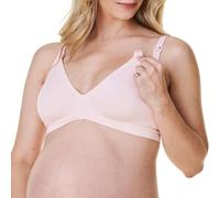 Bravado Designs Still-BH zum Stillen Komfort Bügelloser BH V-Ausschnitt Umstands-BH, Kreide-Rosa, X-Large