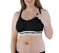 BRAVADO! DESIGNS Women’s Original Maternity & Nursing Sleep Bra, Black, XL - Full Cup