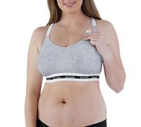 BRAVADO! DESIGNS Women’s Original Maternity & Nursing Sleep Bra, Crosshatch, L - Full Cup