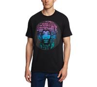 Bravado! Designs Herren-T-Shirt Jimi Hendrix Afro Speech Schwarz XL