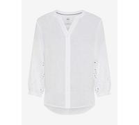 Brax Damen Bluse Style VELIA white, weiß, Gr. 46