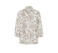 Kurzarmbluse BRAX "Style VICKI", Damen, Gr. 46, braun, Web, 100% Baumwolle, Blusen (17928953-46) braun