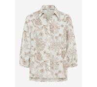 Brax Damen Bluse Style VICKI Kurzarm 100% Baumwolle Dunkelbraun Größe 40