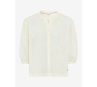 Shirtbluse BRAX "Style VIV", Damen, Gr. 42, hellbeige, Web, 80% Baumwolle, 20% Polyester, Blusen (15428953-42) hellbeige