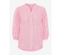 BRAX Damen Style Violet Linen Lurex Stripe Bluse