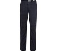 Brax Straight Fit Hose mit Glencheck Modell 'Cadiz' in Marineblau meliert, Größe 33/32, Artikelnr. 118045933/32 Marineblau meliert 33/32 Herren