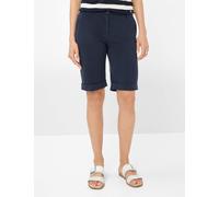 Bermudas BRAX "Style MIA B", Damen, Gr. 36, Normalgrößen, blau (dunkelblau), 72% Lyocell, 18% Baumwolle, 8% Elastomultiester, 2% Elasthan, Hosen (45196421-36) dunkelblau