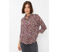 Poloshirt BRAX "Style CELIA M", Damen, Gr. 40, rot (dunkelrot), 47% Baumwolle, 47% Modal, 6% Elasthan, Kurzarm, Shirts (94231856-40) dunkelrot