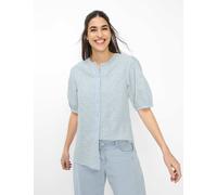 Brax Fashion Kurzarmbluse Style VEA – Rundhals, 100% Baumwolle, dunkelblau Gr. 40