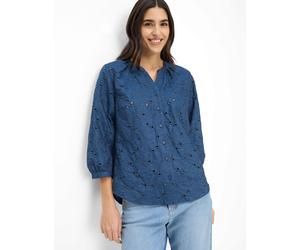 Brax Damen Bluse Style VELIA indigo mood, Blau, Gr. 42