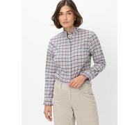 Klassische Bluse BRAX "Style VICTORIA", Damen, Gr. 38, bunt (dunkellila), Blusen Bluse (88593634-38) dunkellila