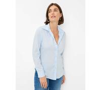 Klassische Bluse BRAX "Style VICTORIA", Damen, Gr. 32, bleu, Web, 96% Baumwolle, 4% Elasthan, Blusen Bluse (73823460-32) bleu