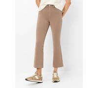 5-Pocket-Hose BRAX "Style SHAKIRA S", Damen, Gr. 38K (19), Kurzgrößen, beige (taupe), Web, 71% Baumwolle, 20% Lyocell, 9% Elasthan, Hosen 5-Pocket-Hose (26364445-19) taupe