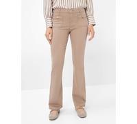 5-Pocket-Hose BRAX "Style SHAKIRA", Damen, Gr. 48, Normalgrößen, grau (taupe), 40% Lyocell, 28% Modal, 17% Baumwolle, 12% Elastomultiester, 3% Elasthan, Hosen (59928645-48) taupe