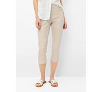 Brax Damen Caprihose Style MARY C SOFT GREIGE, hellbeige, Gr. 48L