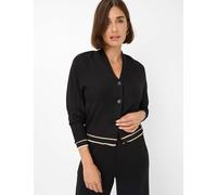 Brax Damen Cardigan Style BELE L black, schwarz, Gr. 40