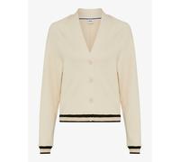 Cardigan BRAX "Style BELE L", Damen, Gr. 48, beige, 70% Viskose, 25% Polyester, 5% Elasthan, Strickjacken (70583633-48) beige