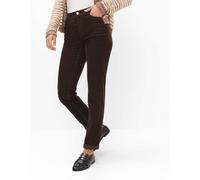 Brax Damen Cordhose Style CAROLA BRUNETTE, dunkelbraun, Gr. 52