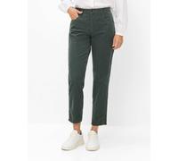 5-Pocket-Hose BRAX "Style MILEY S", Damen, Gr. 42K (21), Kurzgrößen, grün (dunkelgrün), Web, 75% Baumwolle, 24% Lyocell, 1% Elasthan, Hosen 5-Pocket-Hose (59619326-21) dunkelgrün