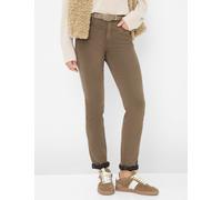 Brax Damen Five-Pocket-Hose Style CAROLA CARAMEL, denim hellbraun, Gr. 40