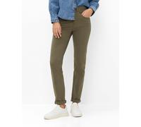 Brax Damen Five-Pocket-Hose Style CAROLA DARK KHAKI Denim Grün Khaki, denim grün - khaki, Gr. 46K