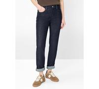 Brax Damen Five-Pocket-Hose Style CAROLA, denim dunkelblau, Gr. 40L