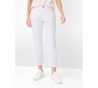 Brax Damen Five-Pocket-Hose Style CAROLA S WHITE, denim weiß, Gr. 46