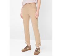 Brax Damen Five-Pocket-Hose Style CAROLA SANDSHELL, denim beige, Gr. 42