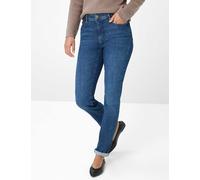 Brax Damen Five-Pocket-Hose Style CAROLA USED REGULAR BLUE, denim blau, Gr. 36