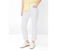Brax Damen Five-Pocket-Hose Style CAROLA WHITE, denim weiß, Gr. 46K