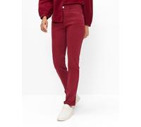 Brax Damen Five-Pocket-Hose Style CAROLA WINE RED, denim dunkelrot, Gr. 36