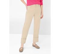Brax Damen Five-Pocket-Hose Style MADISON S ALMOND, Beige, Gr. 42
