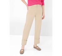 Brax Damen Five-Pocket-Hose Style MADISON S ALMOND, Beige, Gr. 48K