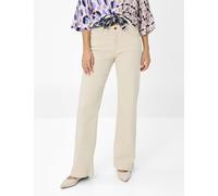 5-Pocket-Jeans BRAX "Style MAINE", Damen, Gr. 48K (24), Kurzgrößen, braun (hellbraun), 94% Baumwolle, 4% Polyester, 2% Elasthan, Jeans (78928315-24) hellbraun