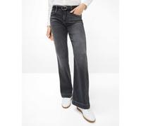 Brax Fashion Damen-Jeans Style Maine Magic – Denim Wide Leg, Five-Pocket – Grau Größe 34