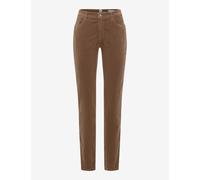 5-Pocket-Hose BRAX "Style MARY", Damen, Gr. 36K (18), Kurzgrößen, braun, Web, 74% Baumwolle, 25% Viskose, 1% Elasthan, Hosen 5-Pocket-Hose (53192051-18) braun