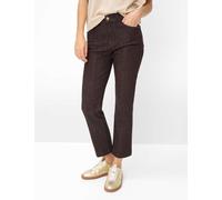 Brax Damen Five-Pocket-Hose Style MAY S DARK EBONY, denim dunkelbraun, Gr. 48