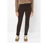 Brax Damen Five-Pocket-Hose Style SHAKIRA DARK CHOCOLATE, denim dunkelbraun, Gr. 42