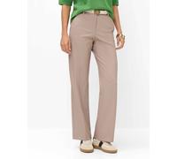 Brax Damen Flatfronthose Style MAINE DESERT, Beige, Gr. 34