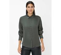 Klassische Bluse BRAX "Style VIC", Damen, Gr. 48, grün (dunkelgrün), Web, 100% Viskose, Blusen (10446629-48) dunkelgrün