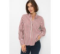 Klassische Bluse BRAX "Style VIC", Damen, Gr. 48, rot (dunkelrot), 88% Viskose, 12% Polyamid, Blusen (49795331-48) dunkelrot