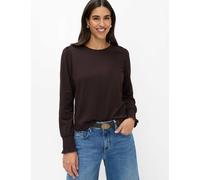 Brax Damen Langarmshirt Style CAITLIN L brunette, dunkelbraun, Gr. 42