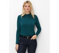 Brax Damen Langarmshirt Style CARINA L dark sea, grün, Gr. 36