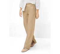 Brax Damen Marlenehose Style FARINA ALMOND, Beige, Gr. 40L
