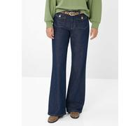 5-Pocket-Jeans BRAX "Style MAINE", Damen, Gr. 40K (20), Kurzgrößen, blau (dunkelblau), 58% Baumwolle, 41% Lyocell, 1% Elasthan, Jeans (77206045-20) dunkelblau