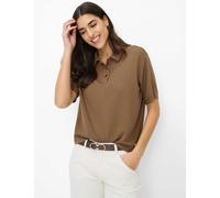 Brax Damen Polo Style CARA S mocha brown, dunkelbraun, Gr. 44